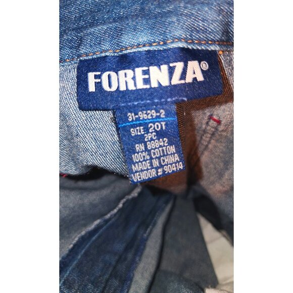 Vintage 20T Denim Pants With Corduroy Stripes Pockets - Picture 8 of 9